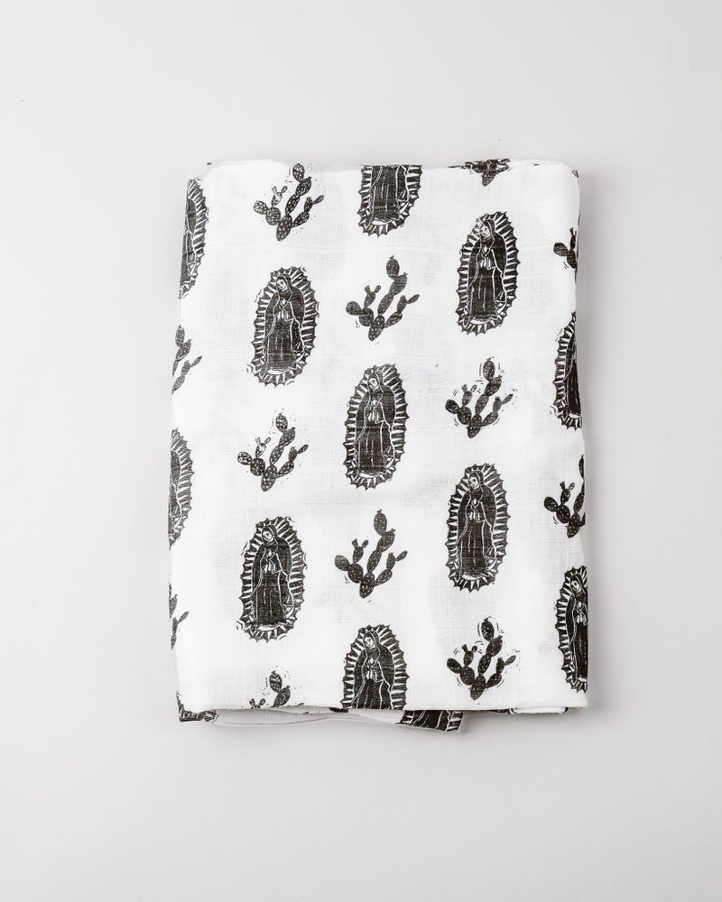 Be A Heart Christian Catholic Baby Swaddle Receiving Blanket (Our Lady of Guadalupe) - Image 3